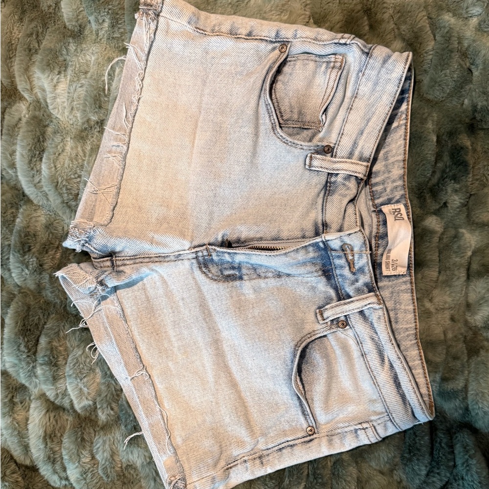 RSQ Faded Blue Denim Shorts